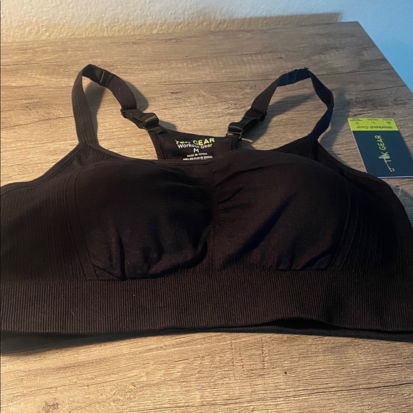 Avia Black Sports Bra with Adjustable Straps - Picture 1 of 5